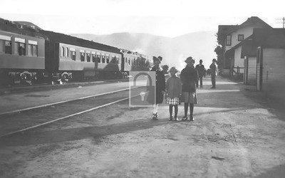 Railroad Train Station Depot Caliente Nevada NV - Reprint