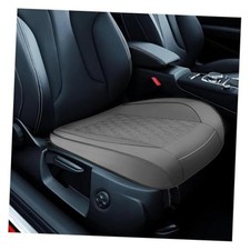 Car Front Seat Cover, Leather Full Wrap Waterproof Car Seats Cushion Pad Gray