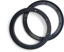 2 PCS Car Speaker Spacer Adaptor Ring, 6.5" Door 2 # 6.5 Inch, Black 