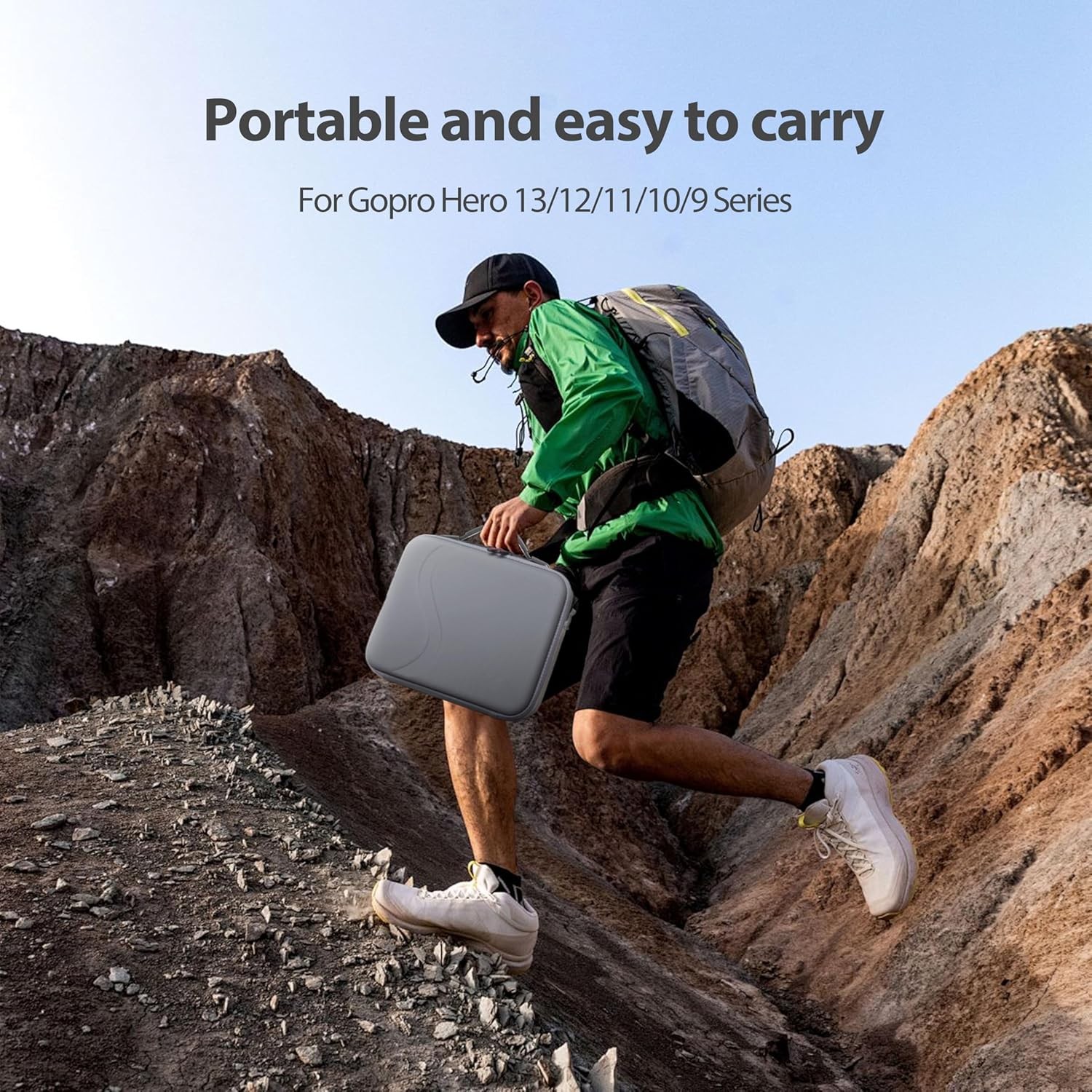 For GoPro Hero 13/12/11/10/9/8/7 Action Camera Hard Organizer Case Carrying Bag