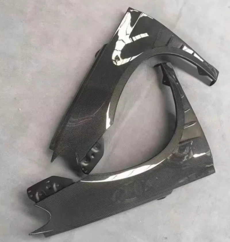 Guardabarros lateral de ventilación de flujo de aire de fibra de carbono real para Volkswagen Scirocco 2009-2014 Foto 3 de 4