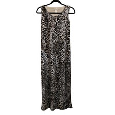 Chico’s Leopard Print Tank Top Maxi Dress - Size Small