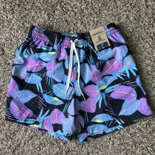 chubbies Men's Size Small 'The Fluorescent Funk' 5.5" Classic Lined Swim Trunks