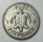 1934 George V Sixpence — photo from another recent sale