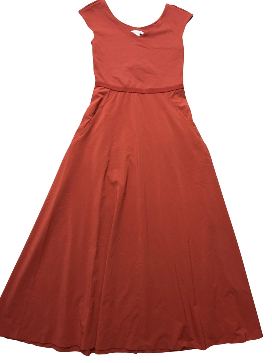 knee length dresses for ladies Athleta Size XS Black Sleeveless Drawstring Waist Maxi Athletic Dress —  Labels Resale Boutique main image 1