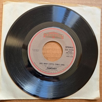 FANTASY Hey Who's Gotta Funky Song/Instrumental 45 7'' R&B SOUL Record Vinyl