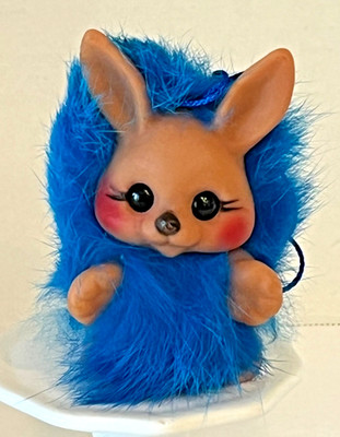 Troll Bunny Happy Gang Plastech Rauls UK  VTG  70's in Dam Colab Gorgeous Blue