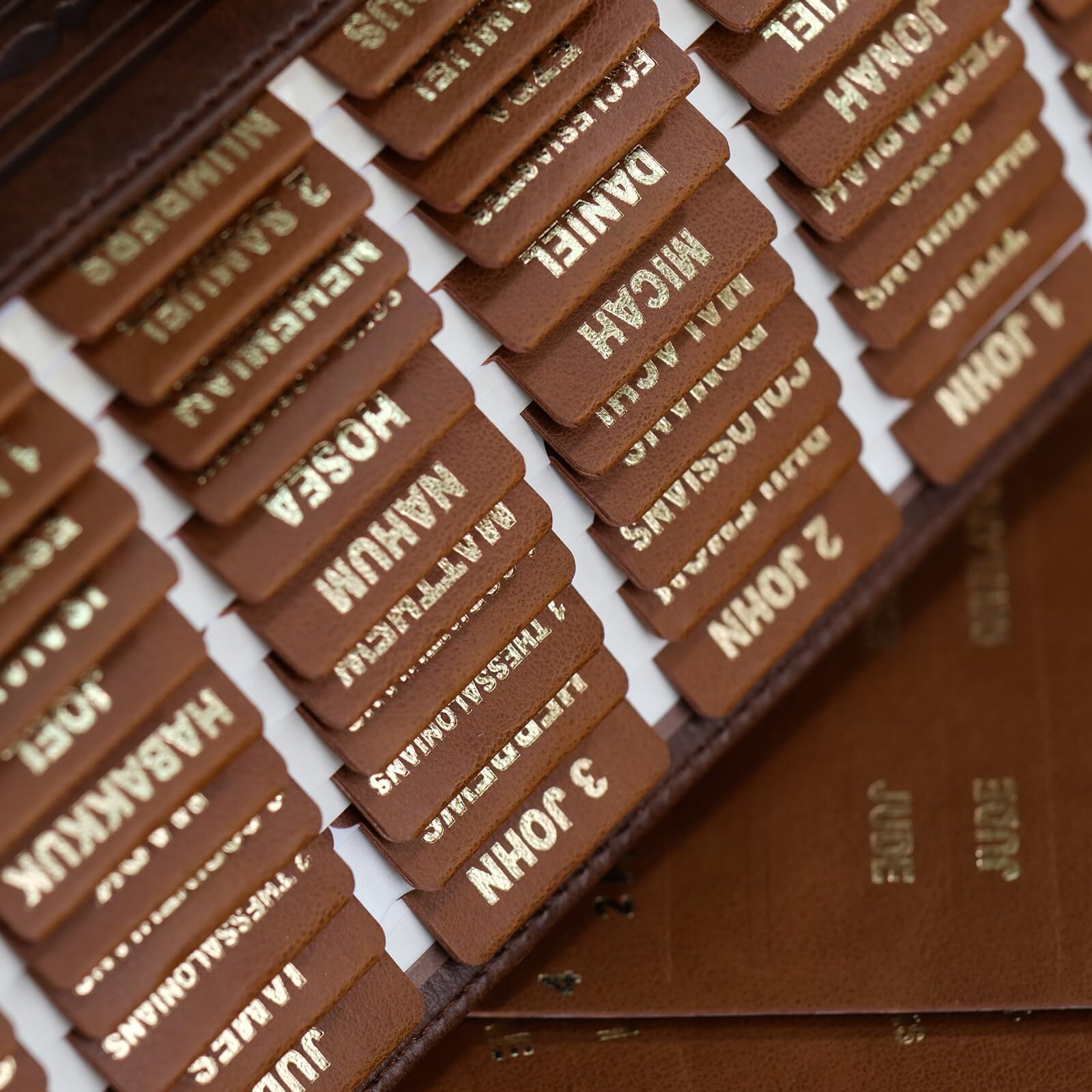 Leather Bible tabs for study, durable and stylish tabs for men and women