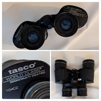 Tasco World Class Zoom Multi Coated 104 CZ Fernglas 7x 21-42mm Schwarz Japan