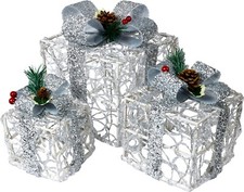 LED Light Up Gift Box Set of 3 Acrylic Present