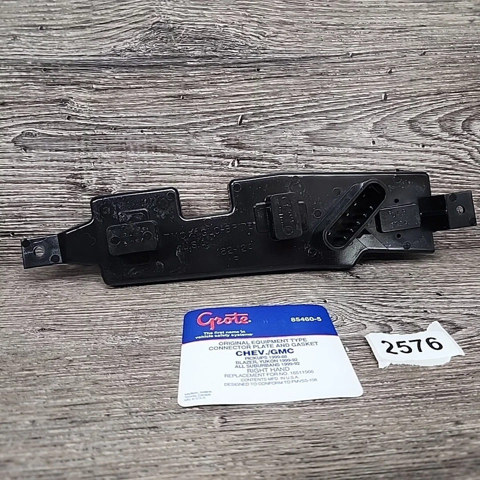 Placa conector luz trasera Grote 85460-5 88-99 C/K camión 92-99 suburbano derecha S Foto 4 de 4