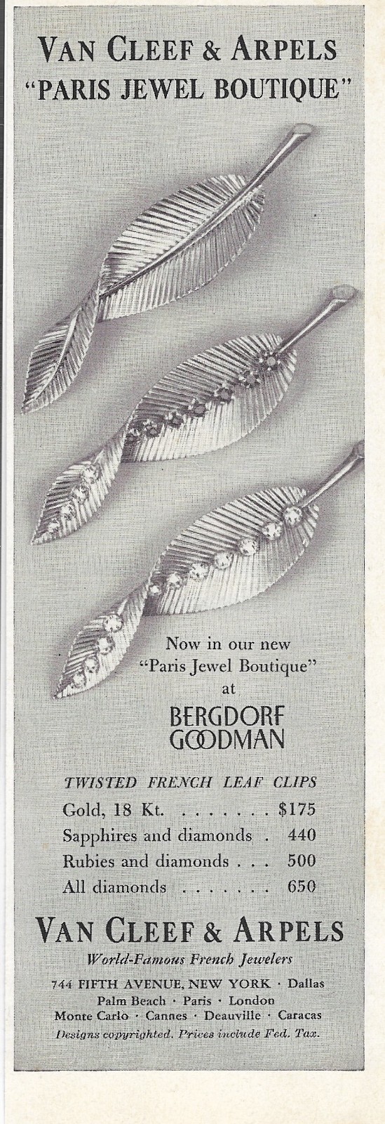 Vintage Van Cleef & Arpels - Pet Pins - 18K Gold Jewelry - 1957-1958 AD LOT thumbnail 2