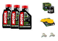 KIT TAGLIANDO KAWASAKI ER-6N 650 2006 4 L MOTUL 5100 10W40 FILTRI + CANDELE ER6N