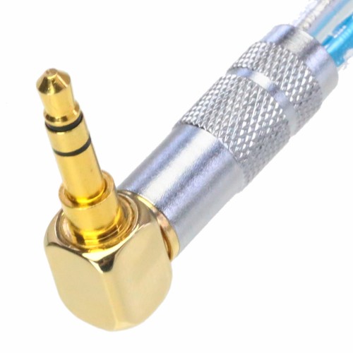 3.5mm 1/8" TRS 90° to bananas plug elbow Audio computer amplifier cable 1~16FT - Picture 4 of 6