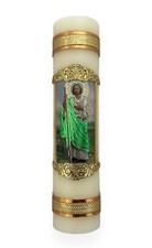 St Jude Cirio Paschal Candle Easter Lent Pascual Easter 8"x2" Vela San Judas New