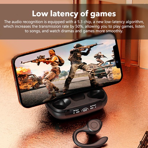 Y7 Wireless Bluetooth Earphone Ear Hook Headset Tws Stereo Headphones - Picture 7 of 24