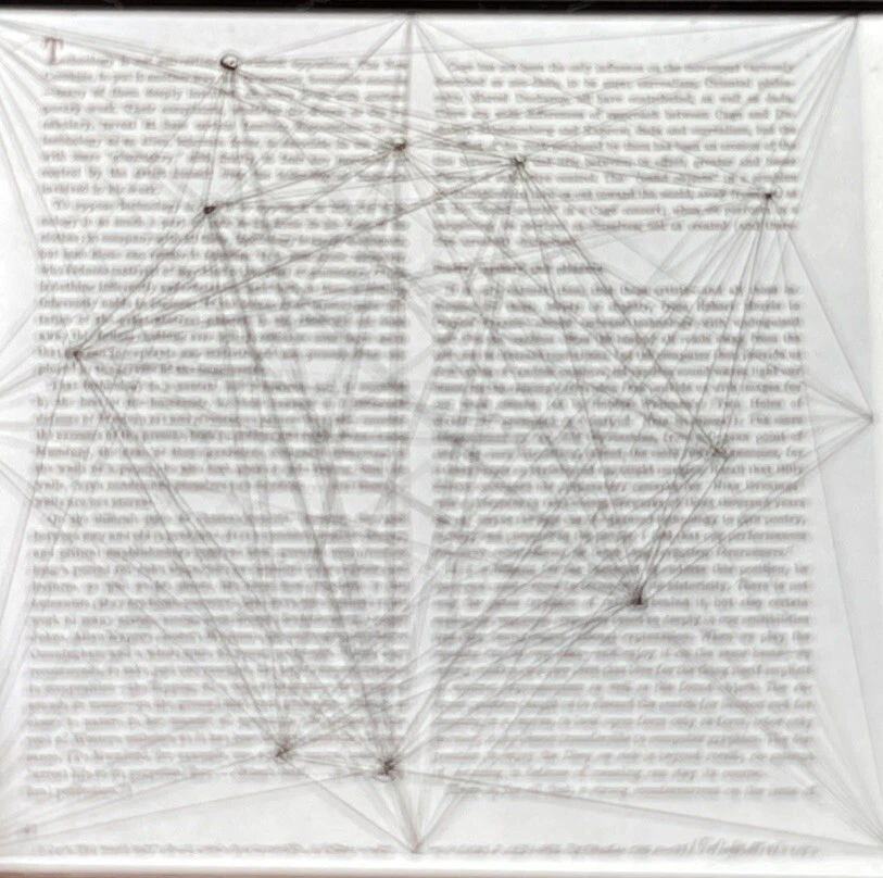 Художественный слайд Sol Lewitt «Синие линии на четыре угла» минимализм 35 мм - Изображение 2 из 3