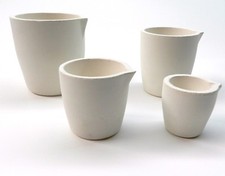 Crucible Melting Scrap Gold  Silver Metals Large Cup Type Crucibles Set of 4