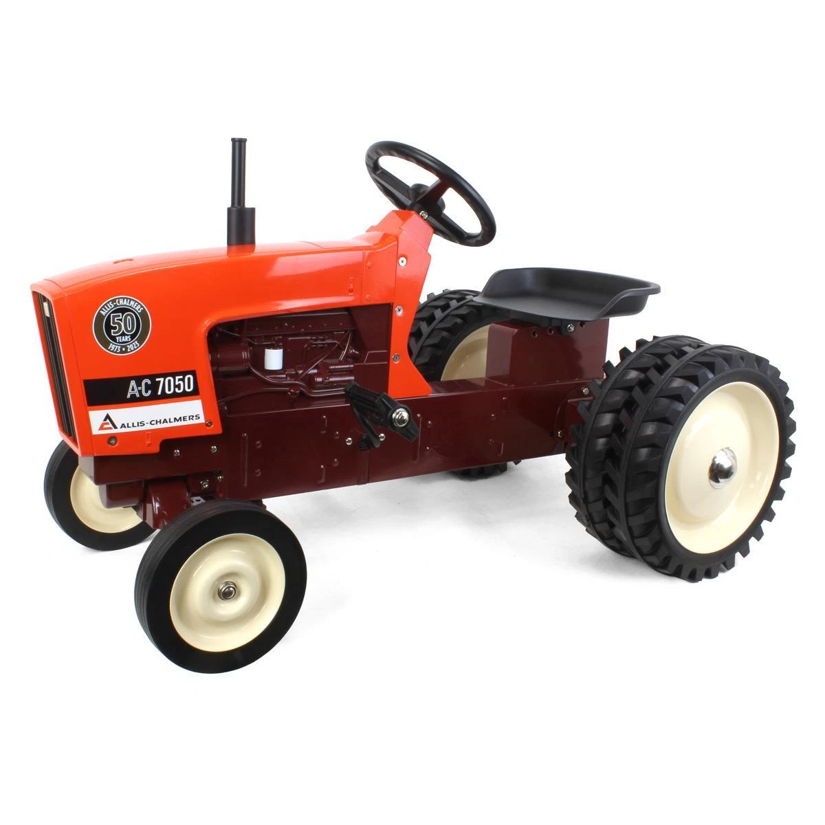 Allis Chalmers 7050 50 Years Pedal Tractor Maroon Belly Rear