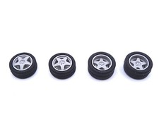 ALEZAN MODELS . ACCESSOIRES 1/43 . SET 2 ROUES AV/AR  OZ / SPEEDLINE . 4 ECROUS