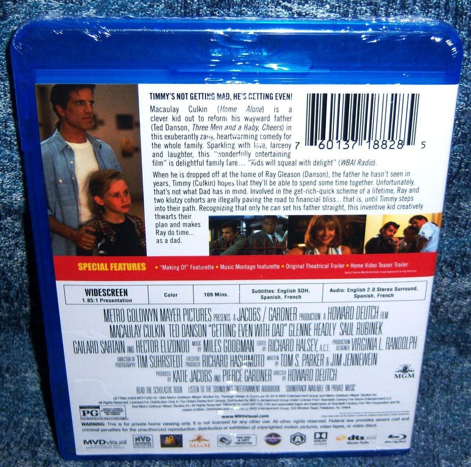 NEW MVD MACAULAY CULKIN TED DANSON GETTING EVEN WITH DAD BLU RAY MOVIE ...