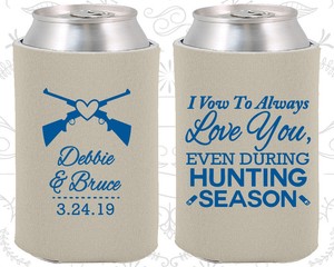 custom wedding can koozies