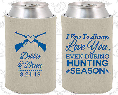 To Have And To Hold 439 Details about   Personalized Wedding Koozies Custom Koozie Gifts