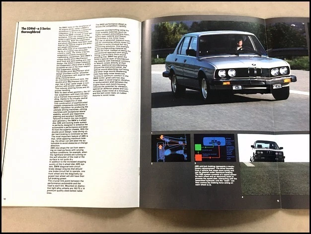 1986 BMW 524td Turbo Diesel 26-page Original Car Sales Brochure Catalog Foto 4 de 4