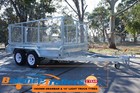10x6 Hot Dip Galvanised Full Welded Tandem Trailer With 900mm Removable Cage