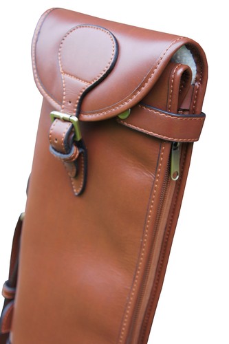 Etui pistolet double cuir amovible détachable sécurité marron fauve - Imagen 2 de 5