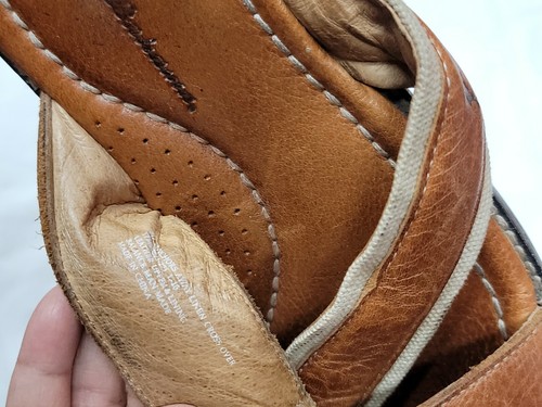 Tommy Bahama Mens Anchors Away Brown Summer Leather Flip Flop Sandals Size 8D - Picture 3 of 10