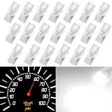 20x T10 168 For Toyota Intrument Bulb light Concave White Wedge Cluster Dash