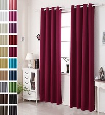 WOLTU 2x Vorhänge Blickdicht Gardine mit Ösen Thermovorhang Verdunklung Vorhang