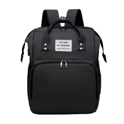 Foldable Large Mummy Bag Baby Bed Backpack Maternity Nappy Diaper Milk AU STOCK - Picture 13 of 18