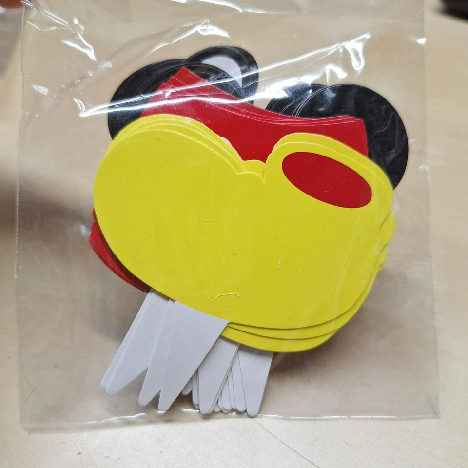 Ratón Feliz Cumpleaños Pastel Decoración Fiesta Zapatos Rojo Amarillo Cupcake Foto 3 de 3