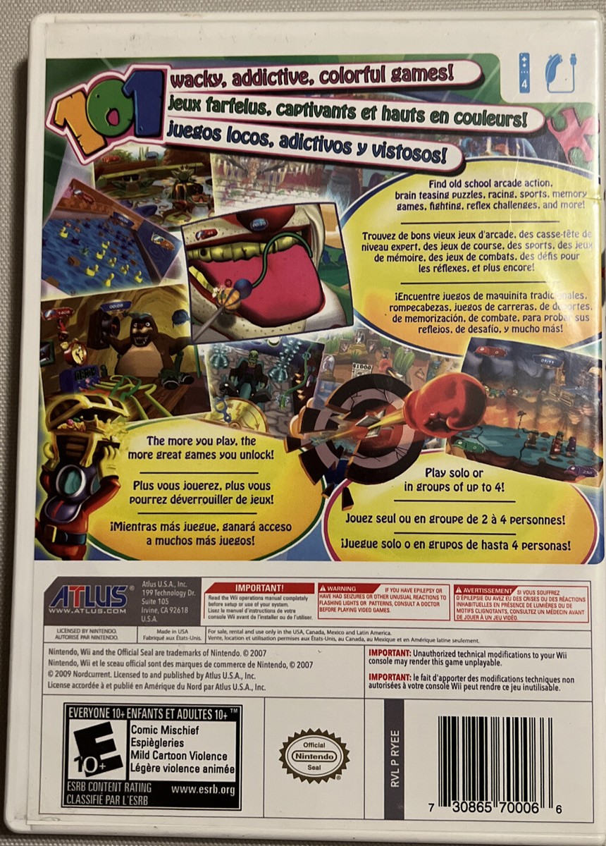 101-in-1 Party Megamix Video Game for Nintendo Wii Complete CIB w