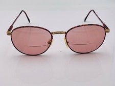 Vintage BerDel Galveston Tortoise Gold Metal Oval Sunglasses Italy FRAMES ONLY