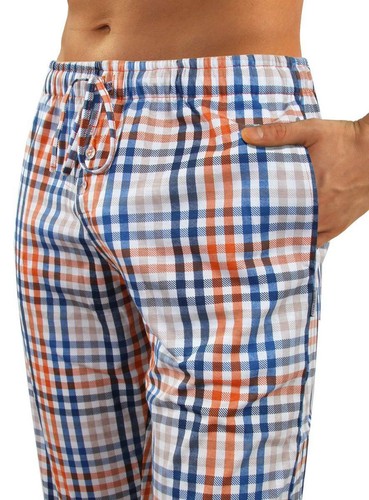 Herren Schlafanzug Sesto Pyjama 100% Baumwolle Langarm + Pyjamahose Nachtanzug - Bild 71 von 93
