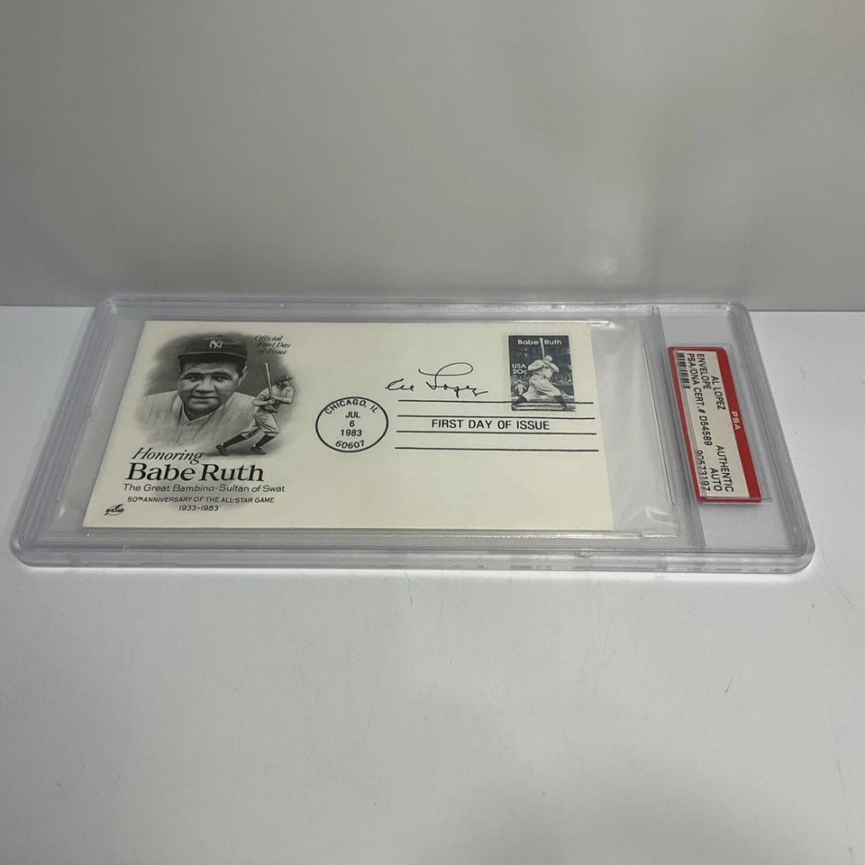 Al Lopez Envelope Honoring BR Baseball Covers Signed - PSA/DNA CERT.# D54589 - Image 2 of 4