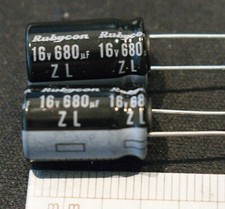 680uF 16V� ELECTROLYTIC CAPACITOR Rubycon 16mm x 10mm