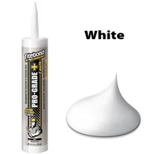 Titebond Pro Grade Plus 10.1 Oz. White Silicone Caulk - Paintable Waterproof NEW