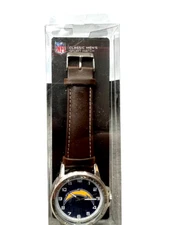 Los Angeles Chargers Watch Classic Sports Men's Leather Band Sparo NFL Official