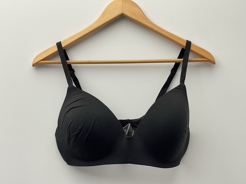 Reggiseno Victorias Secret Intimates T-shirt nero tinta unita leggermente foderato senza fili 36D - Foto 1 di 7