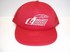 Brandts Success Express Trucker Hat Red Snap Back Mesh