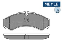 Bremsbelagsatz, Scheibenbremse Meyle 0252912120/PD FüR Iveco