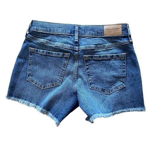 NEW Abercrombie Kids Jeans Girls 11 12 Regular Midi Short Floral Embroidered - Picture 3 of 3