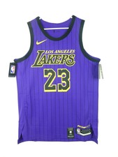 Authentic Nike Los Angeles Lakers Lebron James City Edition Jersey 48 Ah6213 508 For Sale Online Ebay