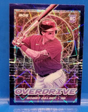 Bobby Dalbec 1B & 3B Rookie Red Sox Panini Baseball Card #9 2021 Overdrive Prizm