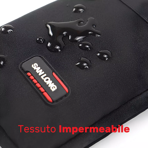 Borsa da Cintura Borsa a Tracolla Borsello Uomo Porta Cellulare Lavoro Marsupio - Foto 4 di 16