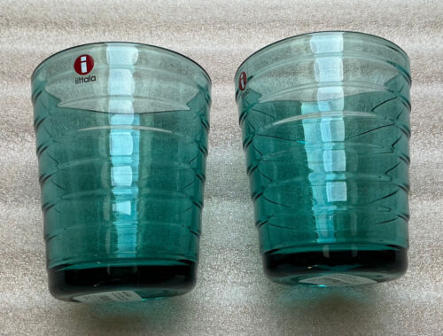 iittala Aino Aalto Sea Blue Becher Discontinued 22cl -7,43 Oz NEU 2 Stück Box/Set - Bild 2 von 10